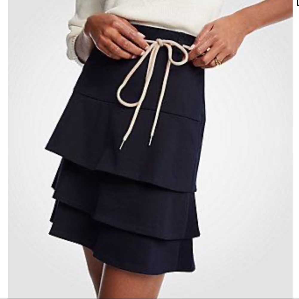 Tiered Navy Skirt